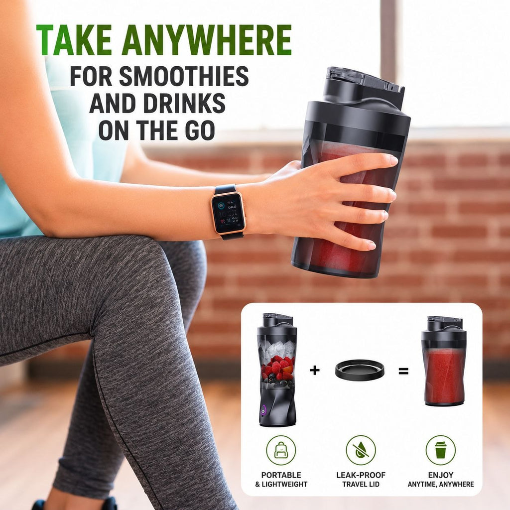 Power Blend™ Portable Blender – Smoothies Anywhere Anytime ,Travel & Gym