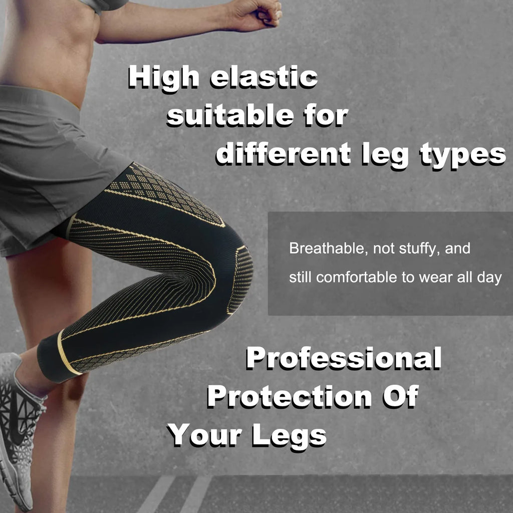 Copper Compression Leg Sleeve – Knee Support, Comfort & Breathable Fit for Men & Women