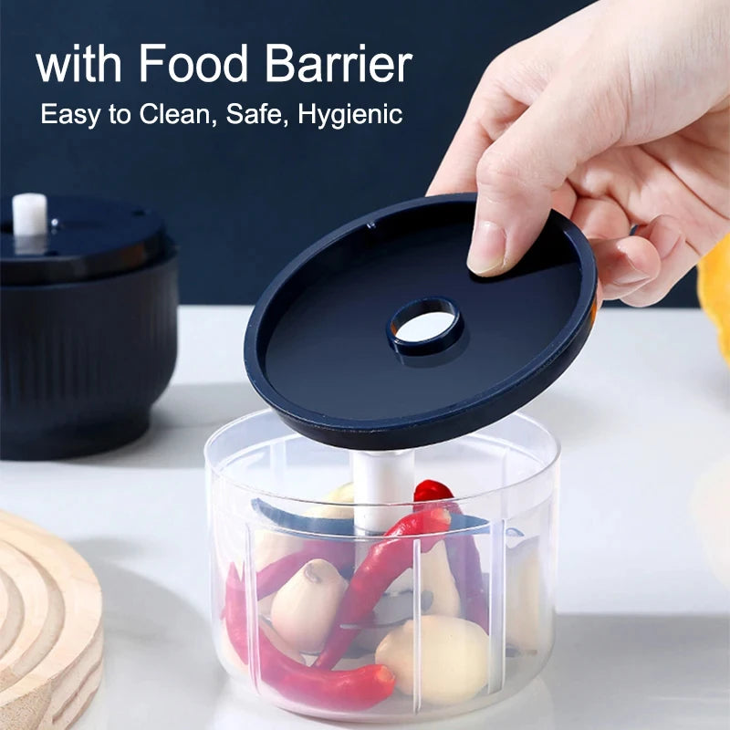 250ml Mini Electric Food Chopper | USB Rechargeable Garlic, Vegetable & Herb Cutter