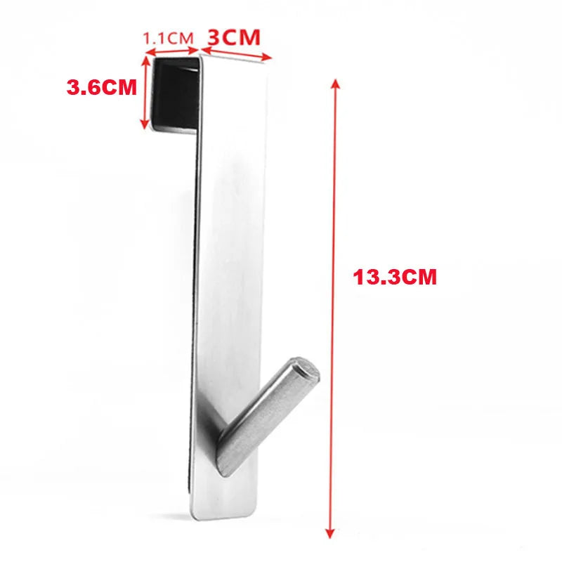 Stainless Steel S-Shaped Over-Door Towel & Robe Hook