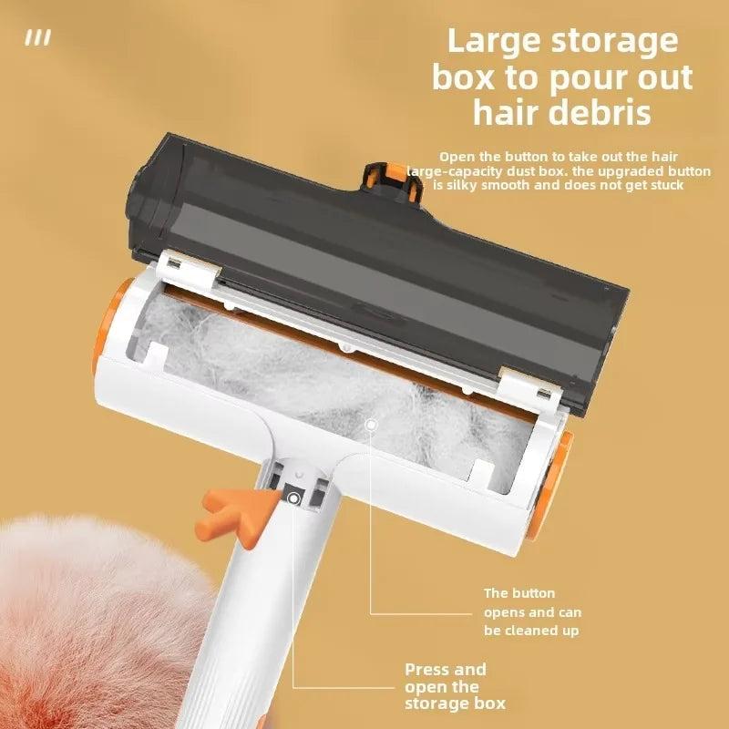 Reusable Pet Hair Remover Roller – Portable & Washable Cat and Dog Hair Cleaning Brush