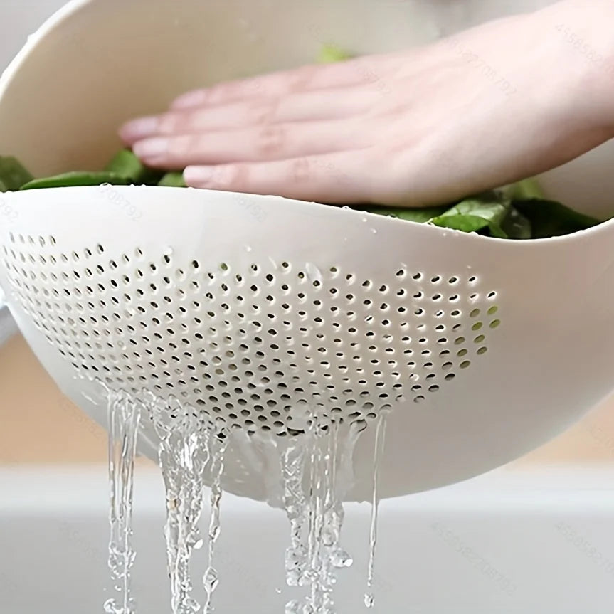 Premium Multi-Purpose Rice Washing & Drain Basket | Fruit & Vegetable Strainer