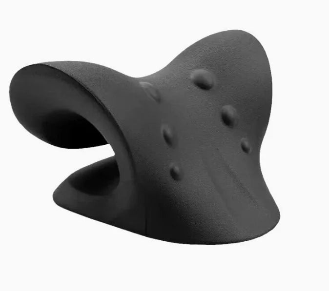 Ergonomic Cervical Neck Traction Pillow – V-Shaped Neck Stretcher with Massage Points & Shoulder Support