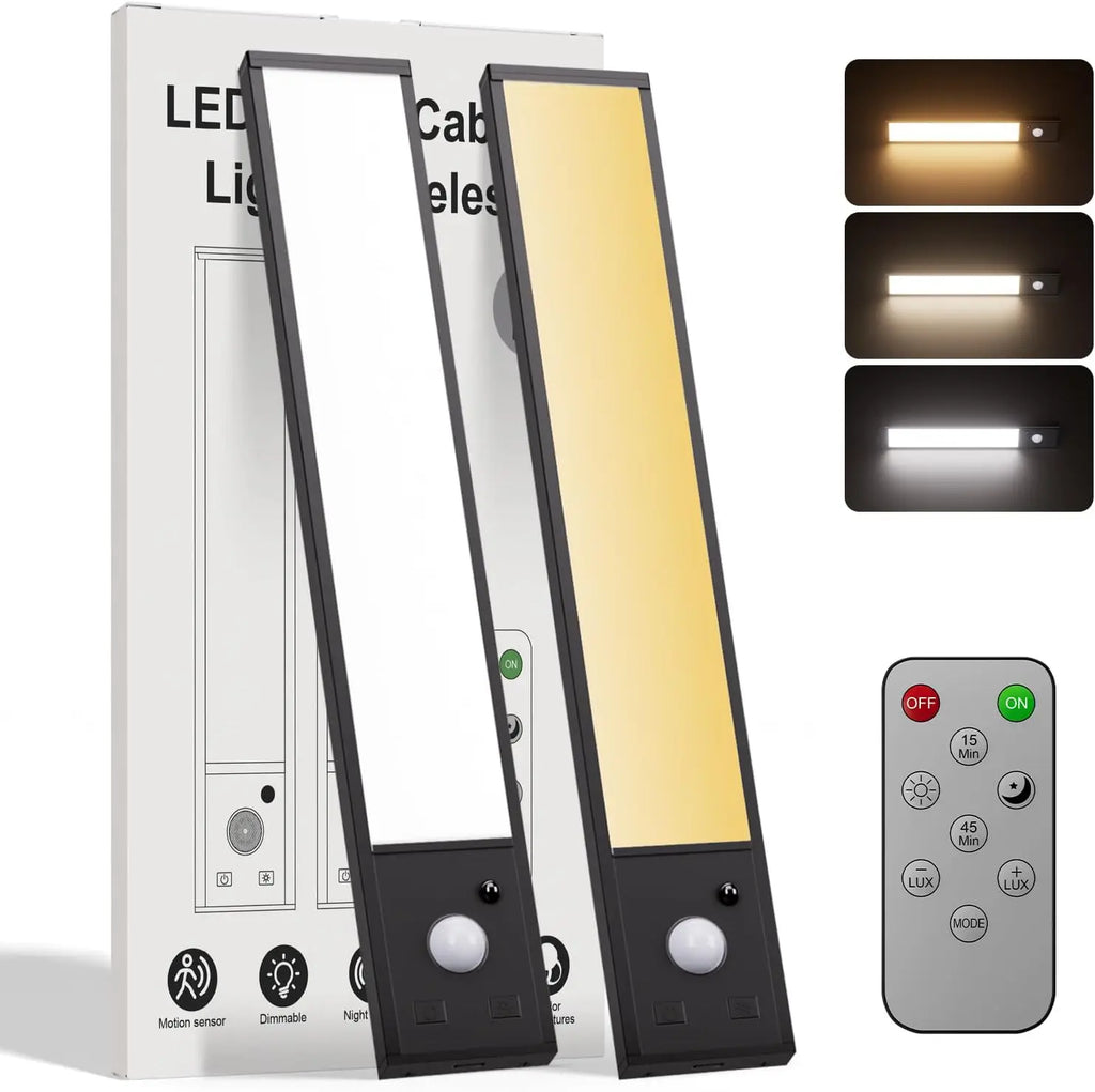 Rechargeable Motion Sensor LED Cabinet Light – USB-C Magnetic Under-Cabinet Light