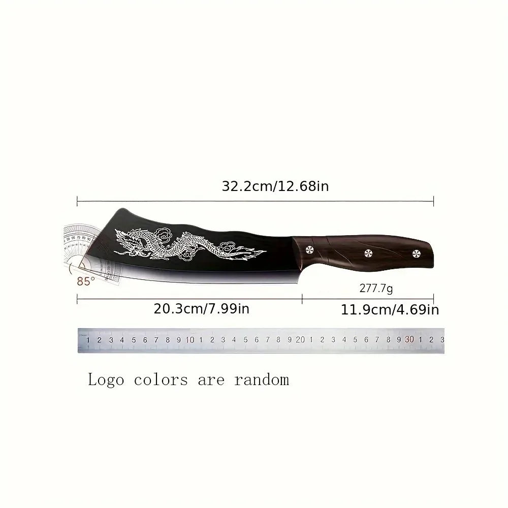 Premium Stainless Steel Butcher Knife with Wood Handle
