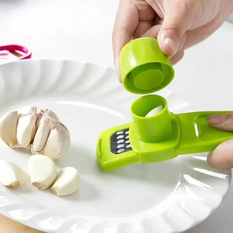 Garlic Pro™ Mini Manual Garlic Press & Grinder