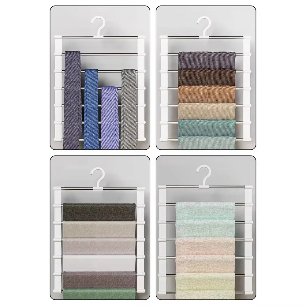 SpaceMax™ Multi-Layer Pants Hanger – Space-Saving Closet Organizer