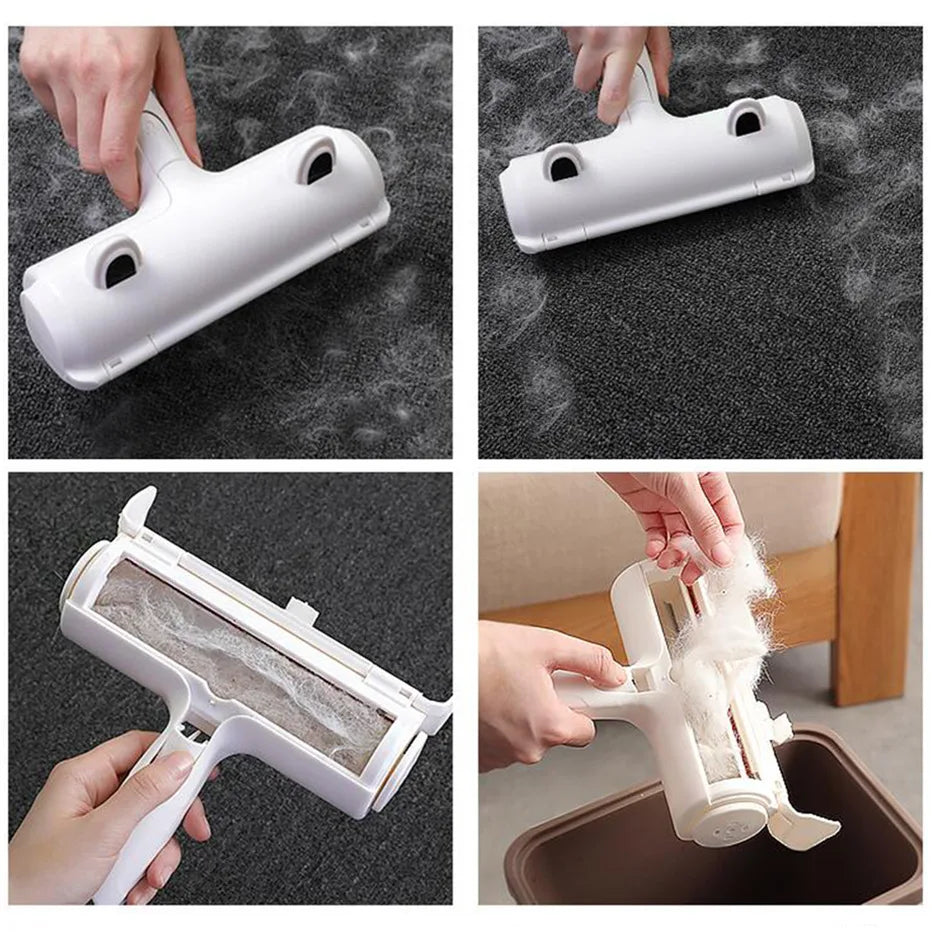 Reusable Pet Hair Remover Roller – Cat & Dog Fur Cleaning Tool for Sofas, Carpets, Furniture & Car Seats