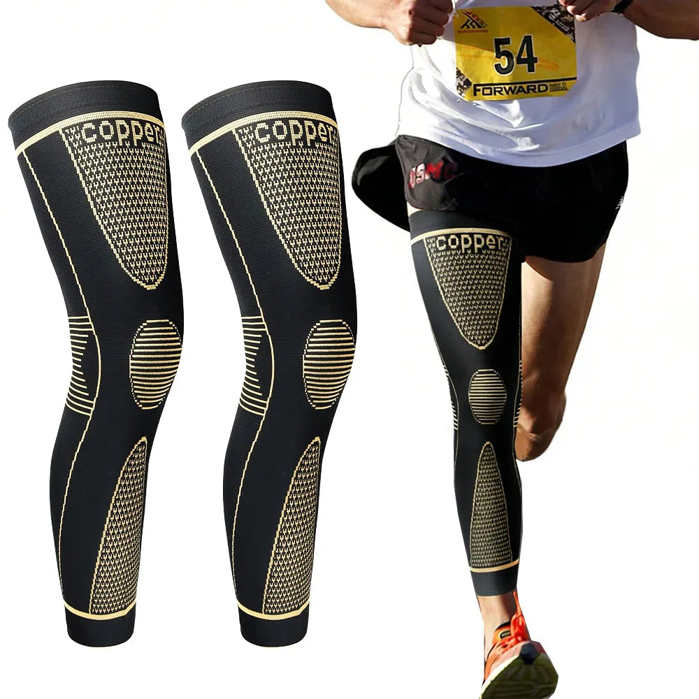 Copper Compression Leg Sleeve – Knee Support, Comfort & Breathable Fit for Men & Women