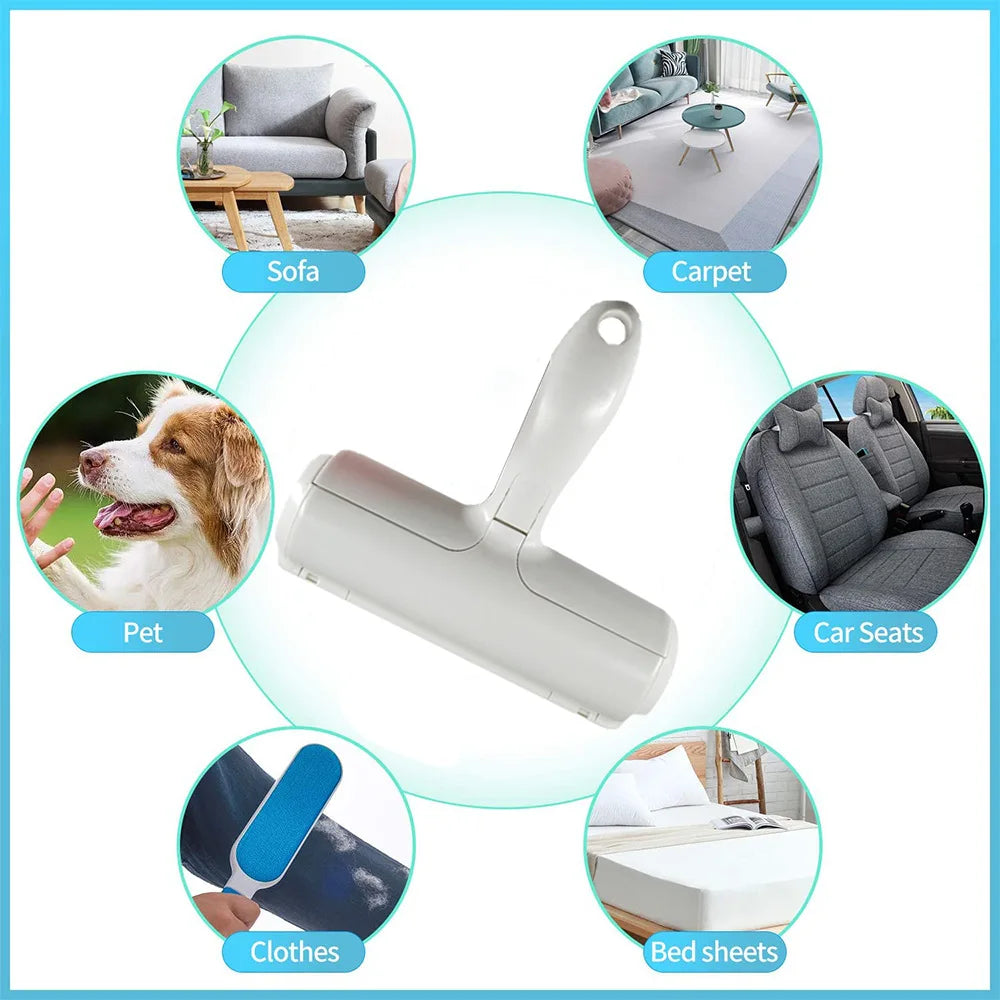 Reusable Pet Hair Remover Roller – Cat & Dog Fur Cleaning Tool for Sofas, Carpets, Furniture & Car Seats