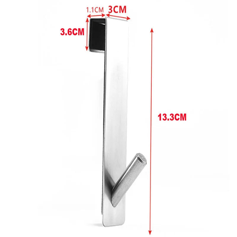 Stainless Steel S-Shaped Over-Door Towel & Robe Hook