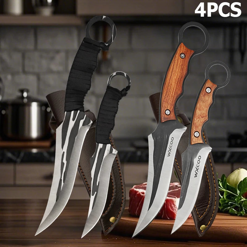 Premium Hand-Forged Boning & BBQ Knife | Full Tang Stainless Steel