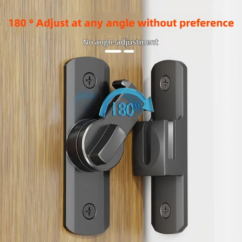 Heavy-Duty 90°/180° Door Hasp Latch | Security Lock for Sliding Doors, Windows & Cabinets