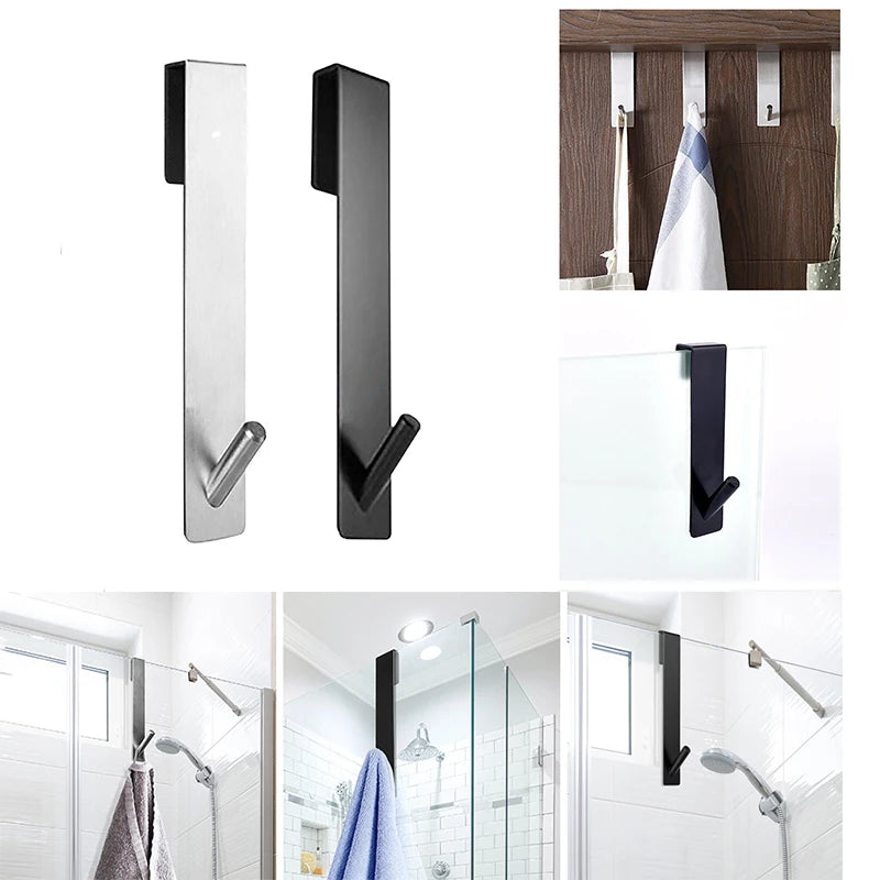Stainless Steel S-Shaped Over-Door Towel & Robe Hook