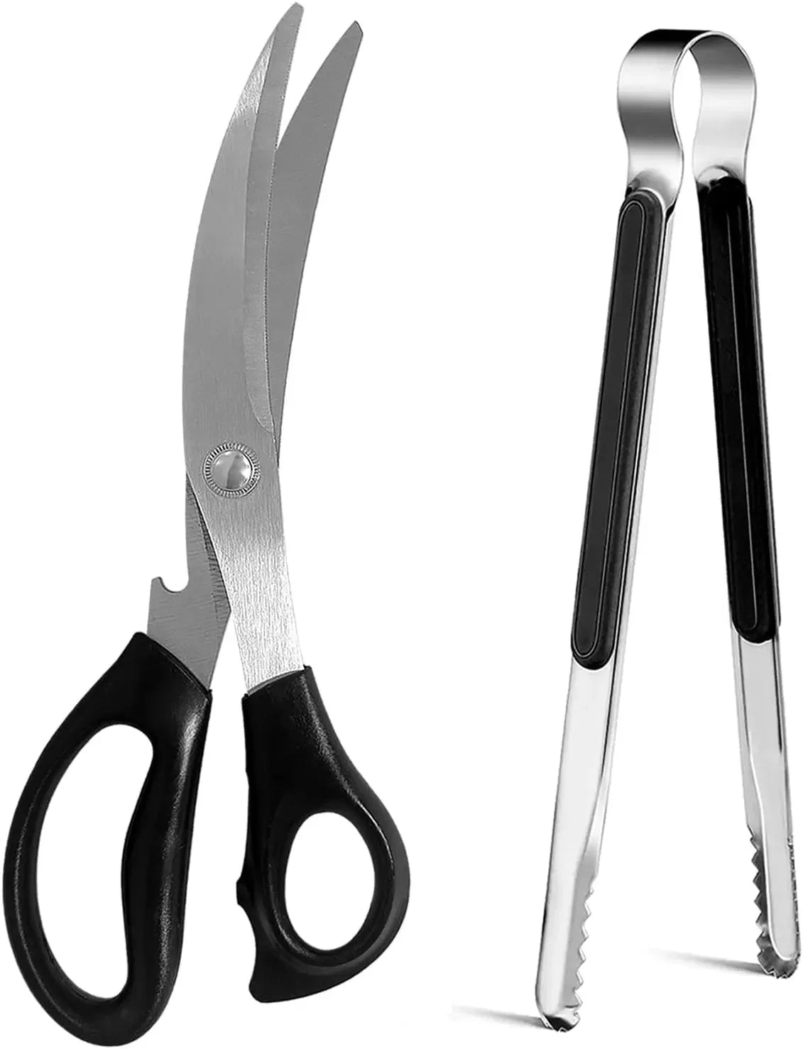 Premium Stainless Steel BBQ & Kitchen Tongs | Heat-Resistant Non-Slip Grip