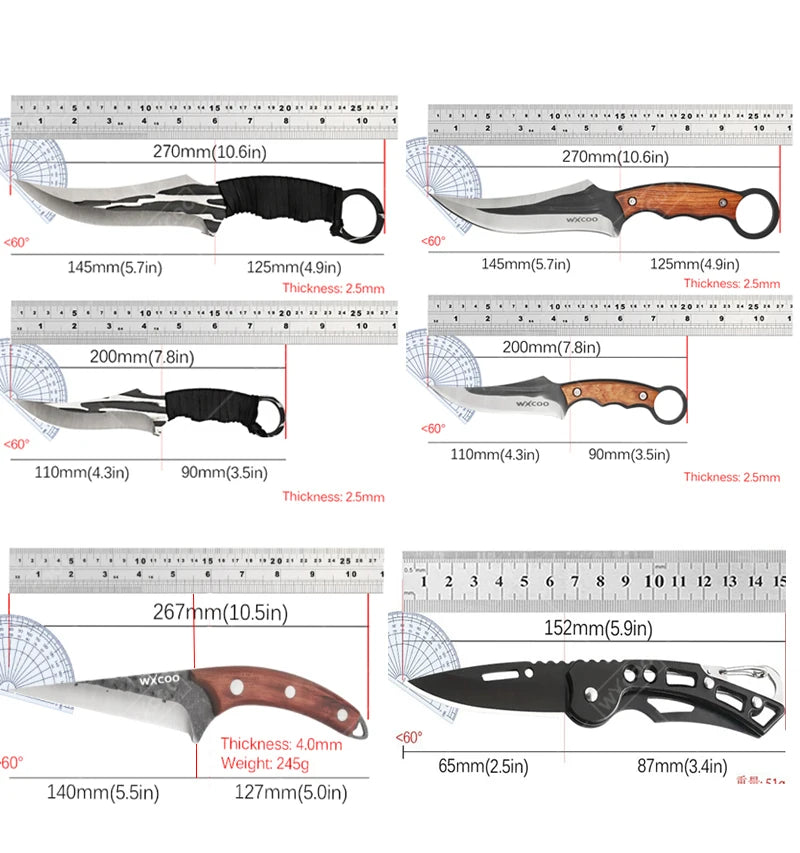 Premium Hand-Forged Boning & BBQ Knife | Full Tang Stainless Steel