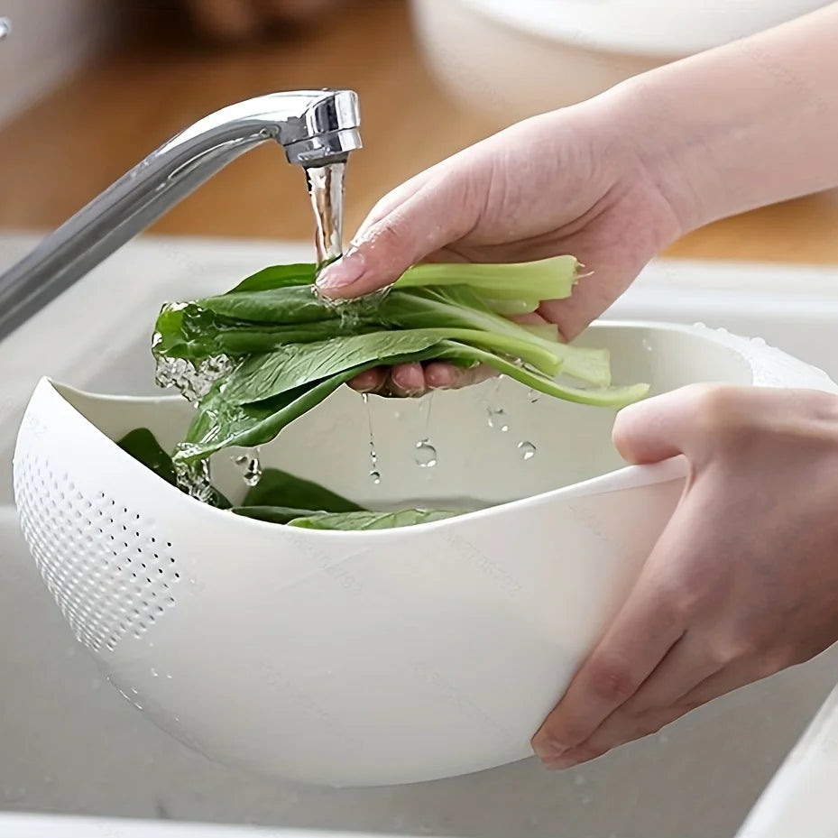 Premium Multi-Purpose Rice Washing & Drain Basket | Fruit & Vegetable Strainer