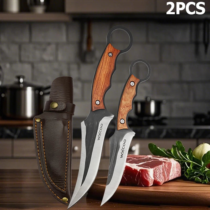 Premium Hand-Forged Boning & BBQ Knife | Full Tang Stainless Steel