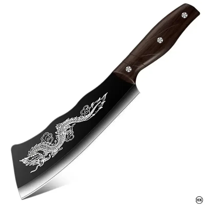 Premium Stainless Steel Butcher Knife with Wood Handle