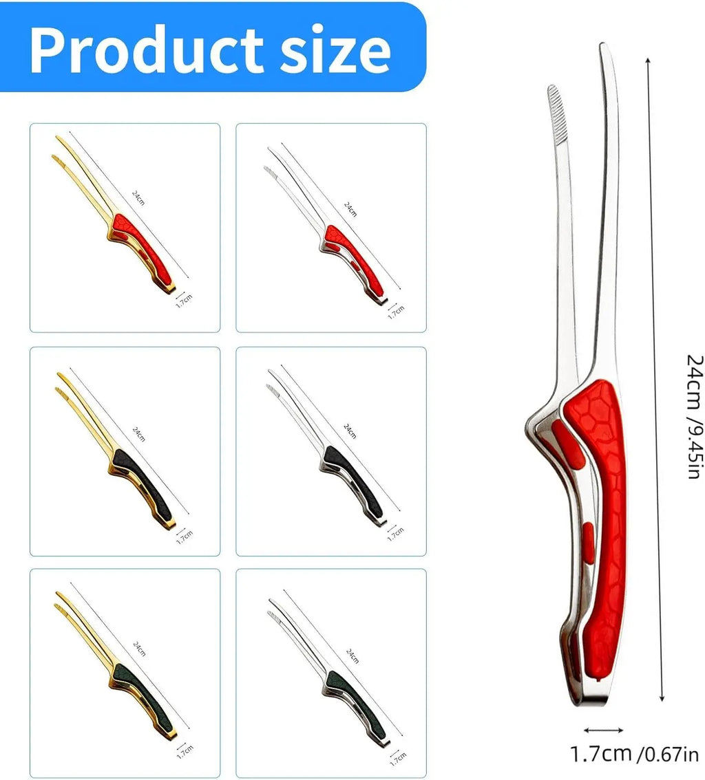 Premium Stainless Steel BBQ & Kitchen Tongs | Heat-Resistant Non-Slip Grip
