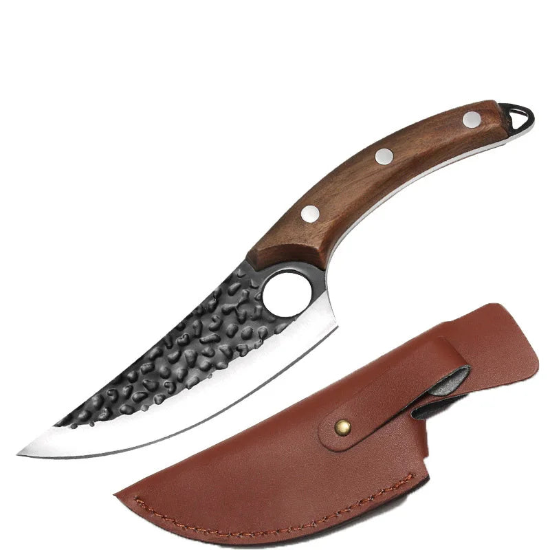 Premium High Carbon Boning Knife with Leather Sheath