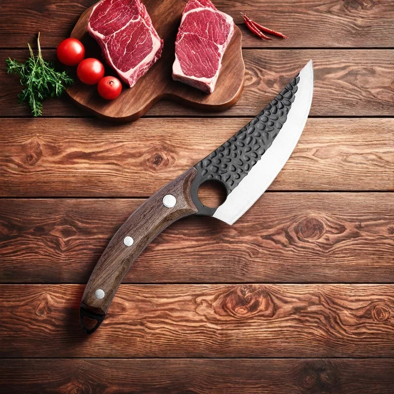 Premium High Carbon Boning Knife with Leather Sheath