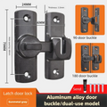 Heavy-Duty 90°/180° Door Hasp Latch | Security Lock for Sliding Doors, Windows & Cabinets