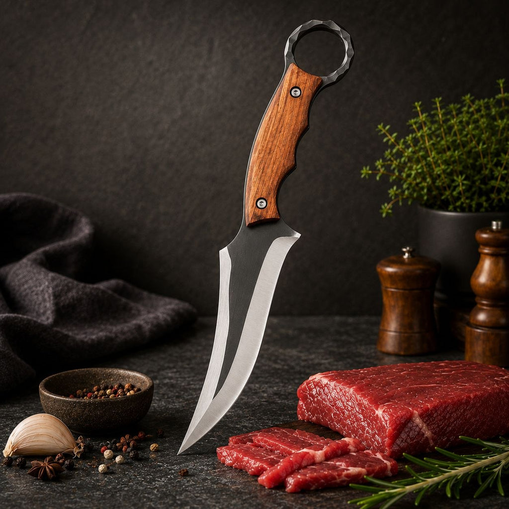Premium Hand-Forged Boning & BBQ Knife | Full Tang Stainless Steel