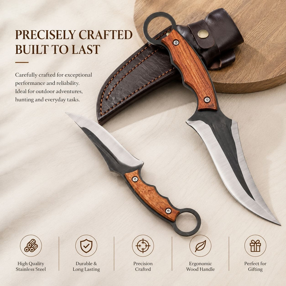 Premium Hand-Forged Boning & BBQ Knife | Full Tang Stainless Steel