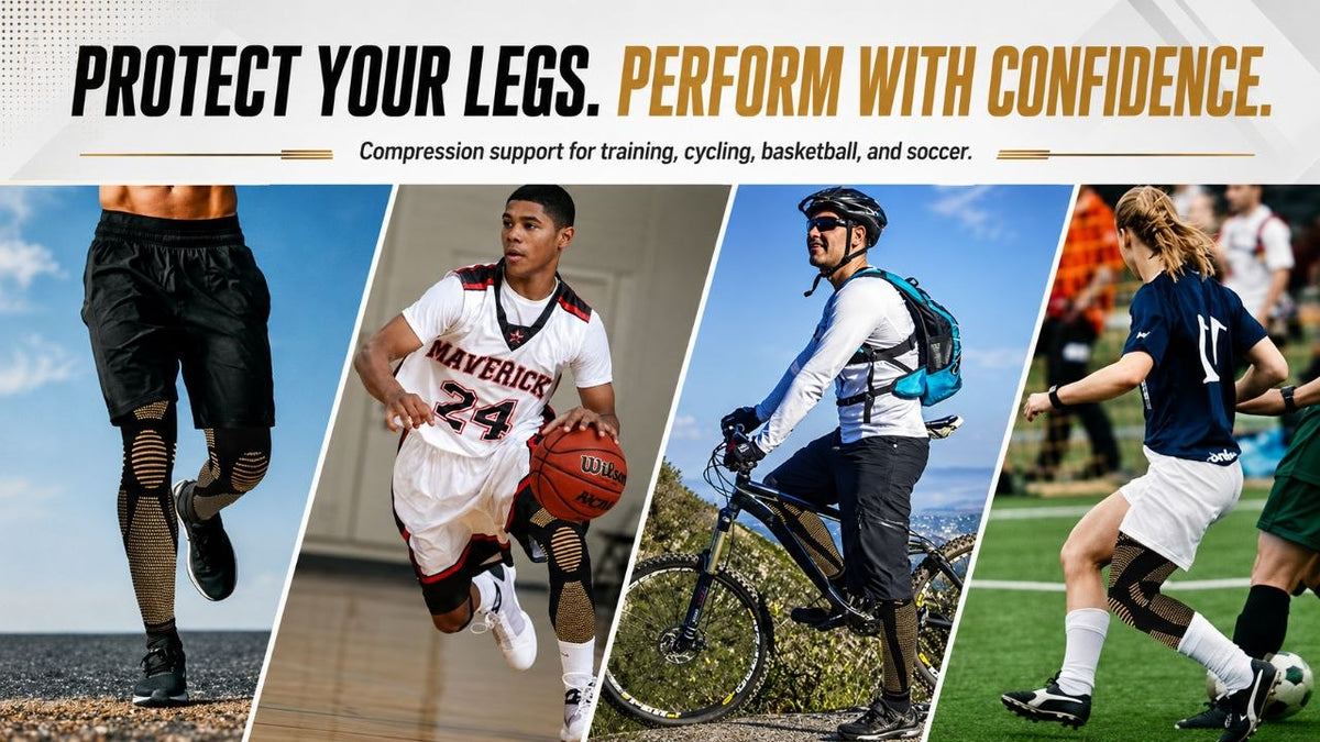 Copper Compression Leg Sleeve – Knee Support, Comfort & Breathable Fit for Men & Women