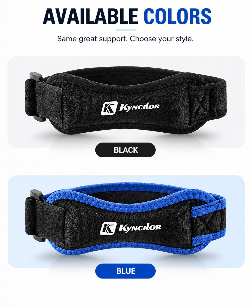 Adjustable Patella Knee Support Strap – Compression Brace for Sports & Exercise