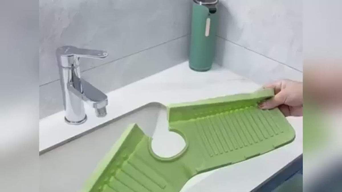 Silicone Fast-Drying Faucet Mat & Sink Splash Guard