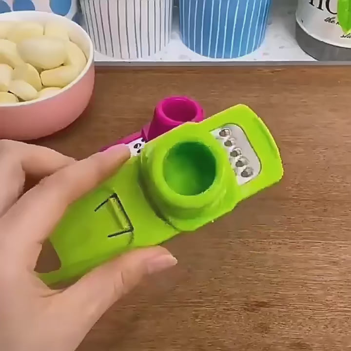 Garlic Pro™ Mini Manual Garlic Press & Grinder