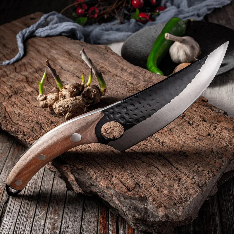 Premium High Carbon Boning Knife with Leather Sheath